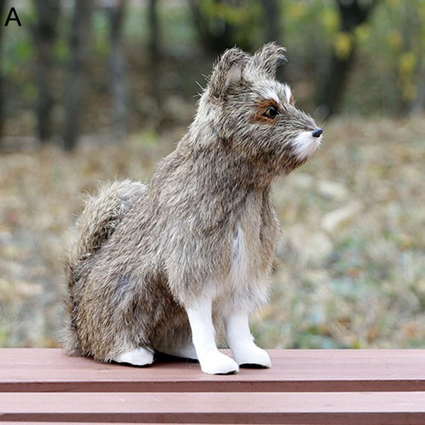 狼ぬいぐるみ 生き生き 置物 リアルオオカミ 手工芸品 癒し ふわふわ 本物そっくり モデル 部屋飾り お誕生日 贈り物 クリスマス 子供｜ryudora｜02