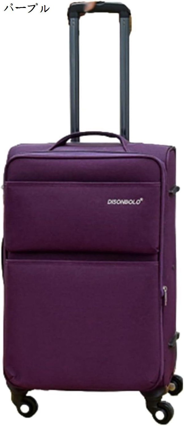 スーツケース キャリーバッグ L-40x27x66cm(60L/託送必要) 拡張機能付 容量拡大 防水 布製 360°回転のキャスター 静か ソフトキャリー｜ryudora｜05