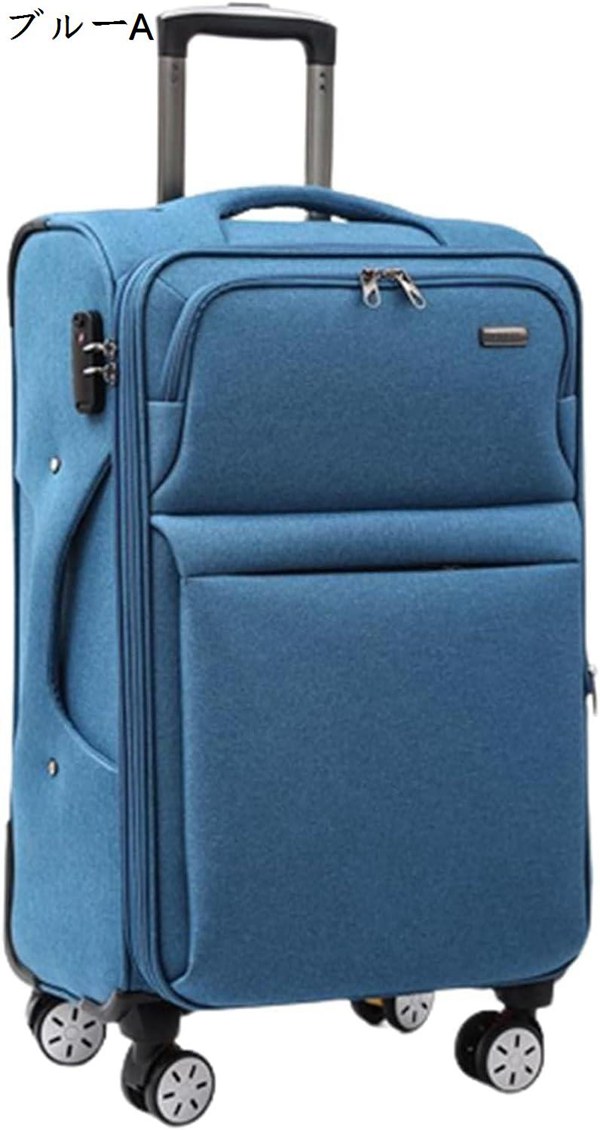 スーツケース 機内持ち込み 特大サイズ 布製 20インチ 大容量 ファスナーポケット 持ち込み可 ト...