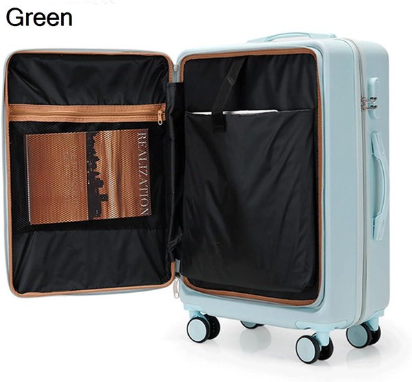 スーツケース ハンドバッグ 超軽量 耐衝撃 ジッパー 調節可能なハンドル 360度回転 静音ダブルキ...