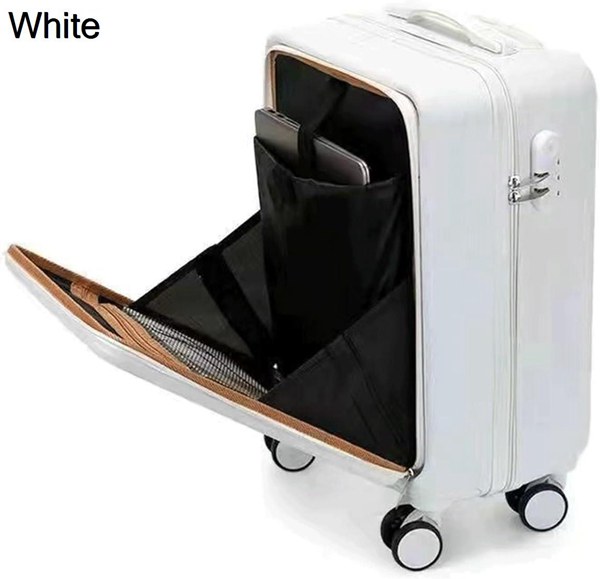 スーツケース ハンドバッグ 超軽量 耐衝撃 ジッパー 調節可能なハンドル 360度回転 静音ダブルキ...