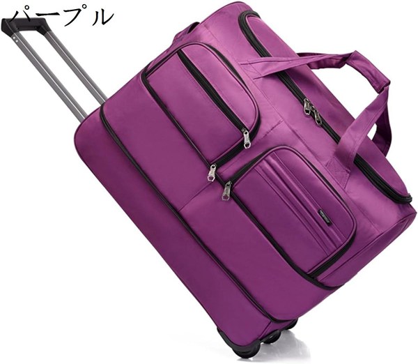 トラベルバッグ キャリーケース キャリーバッグ S-50x29x38cm 静音キャスター付き 3輪 手提げ 鞄 布製スーツケース 容量拡張可能 大容｜ryudora｜03