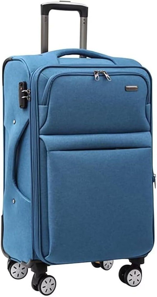 キャリーケース 布製 軽量 M-62x38x24cm（63L） スーツケース 拡張機能 
