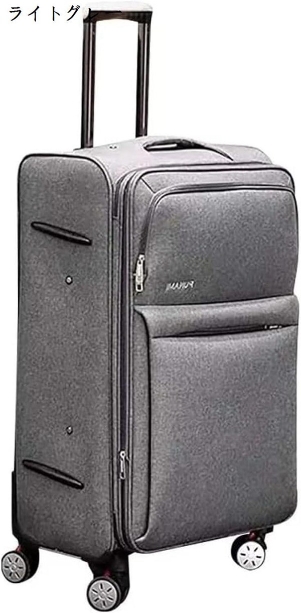 キャリーケース 布製 軽量 M-62x38x24cm（63L） スーツケース 拡張機能付き キャリーバッグ 大型 布 旅行 機内持ち込み ビジネスス 超｜ryudora｜07