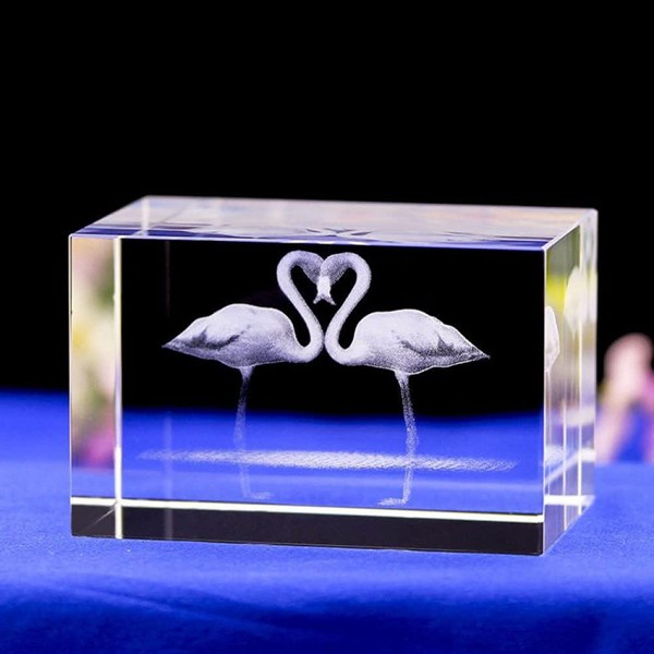 3D彫刻動物透明クリスタルガラス工芸品ガラス装飾品置物結婚披露宴のギフト家の装飾のお土産、1｜ryudora｜02