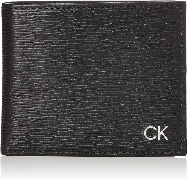 カルバンクライン 二つ折り財布 ブラック CK レザー メンズ スキミング防止 CALVIN KLE...
