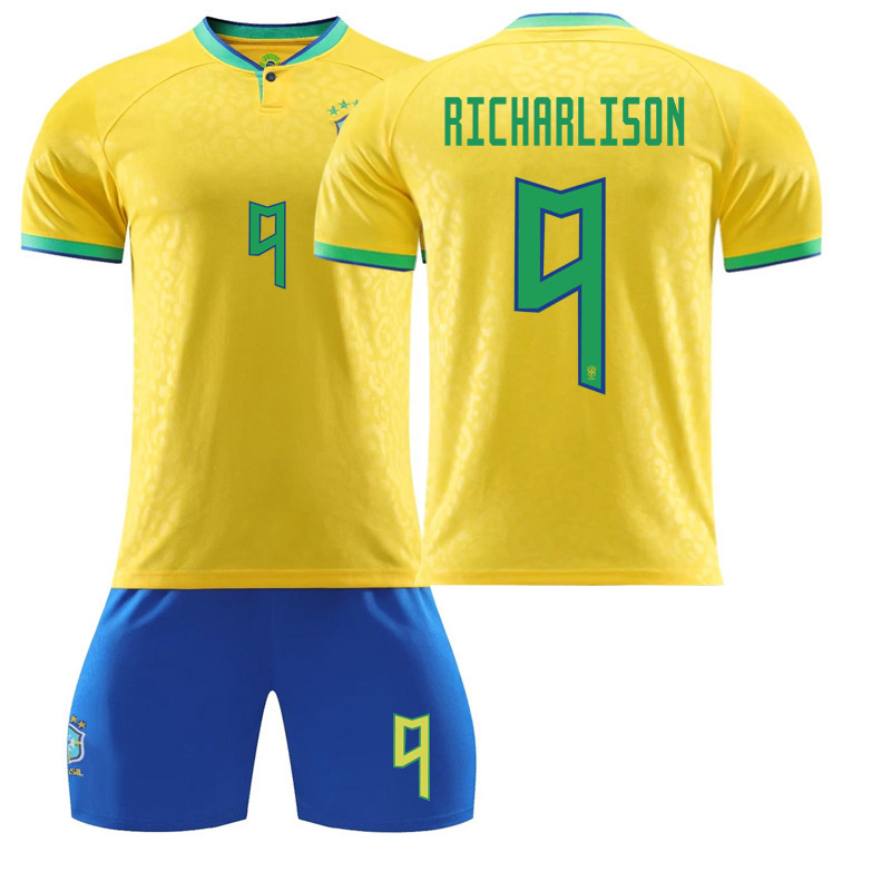 サッカーウェア レプリカユニフォームセットブラジルユニホーム