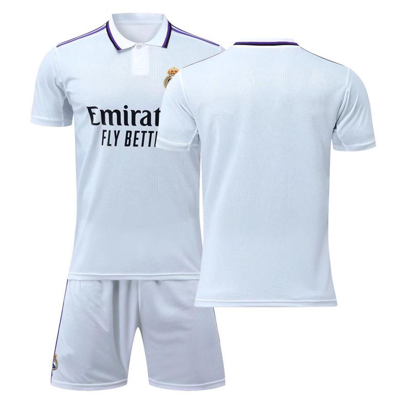 サッカーウェア 子供 大人 22-23レアルホーム白9ベンゼマ