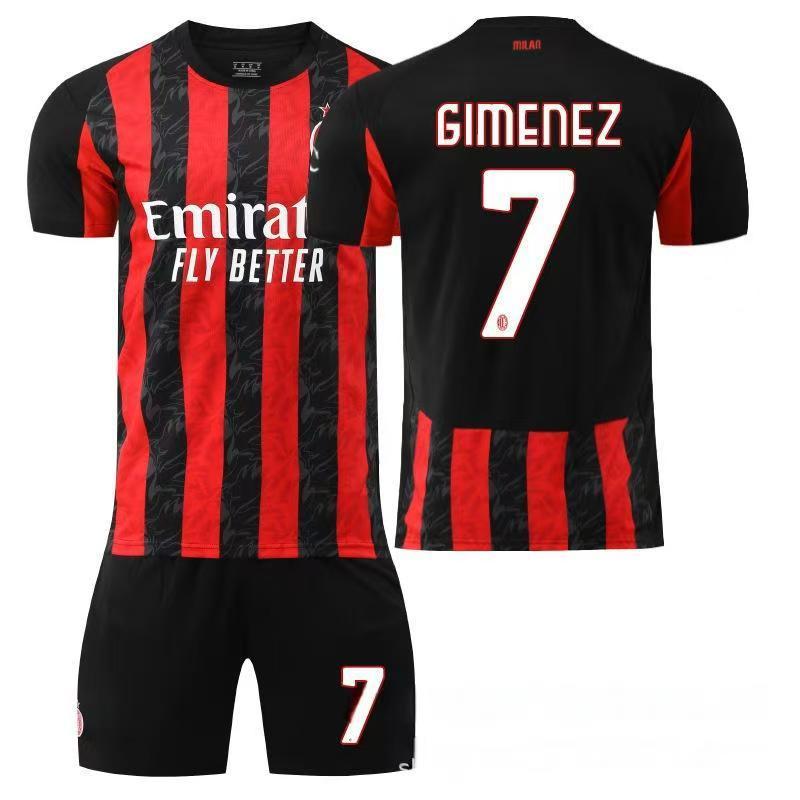 2025/2026年 ACミランユニホーム サッカーウェア 大人用、子供用