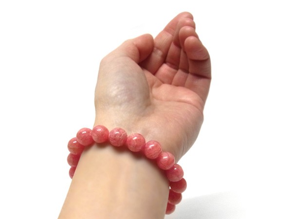 インカローズ 10mm ブレスレット 天然石 パワーストーン : 仏像と