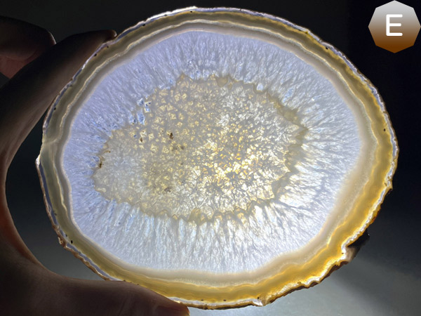 メノウスライス 特大 ナチュラル メノウ 瑪瑙 スライス : 仏像と縁起物