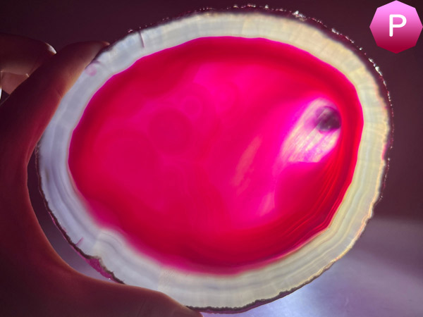 メノウスライス 特大 ピンク メノウ 瑪瑙 スライス : 仏像と縁起物の