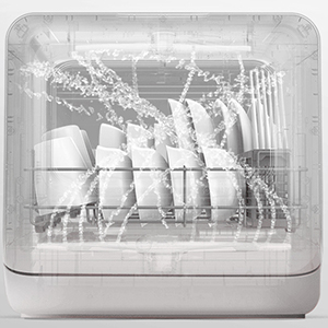 食洗機 食器洗い乾燥機 工事不要 手荒れ防止 ホワイトタンク式 卓上 