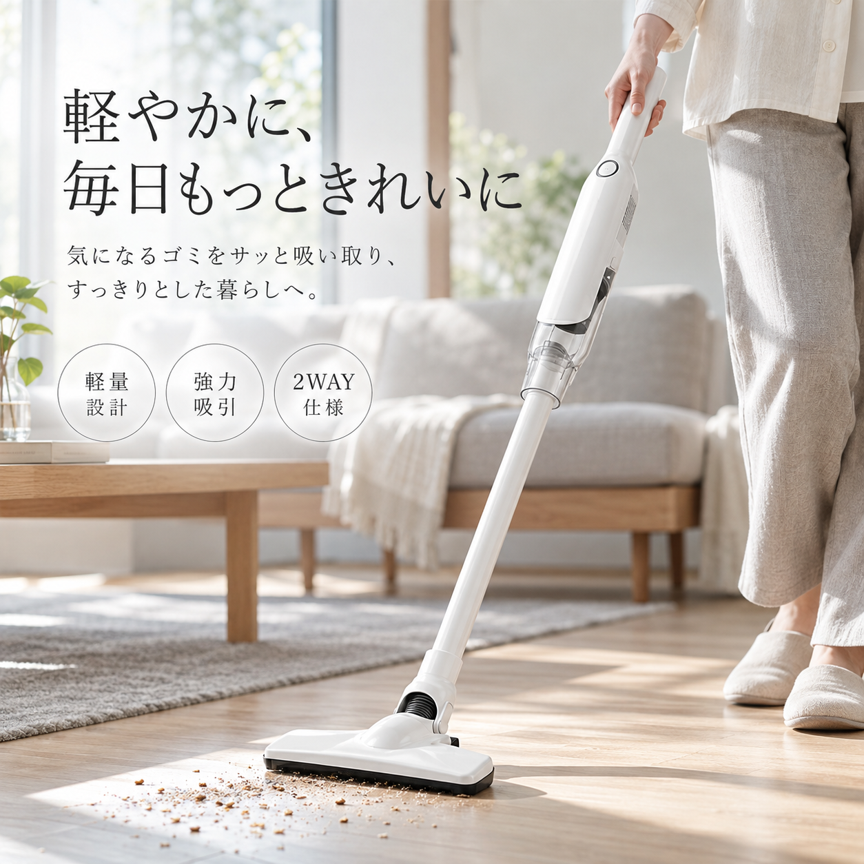 MOOSOO 【大特価SALE☆10,990円⇒7,990円】掃除機 コードレス