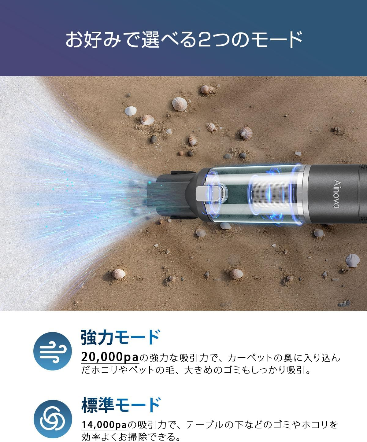 2026母の日早割Sale／Ainova ハンディークリーナー 掃除機 充電式