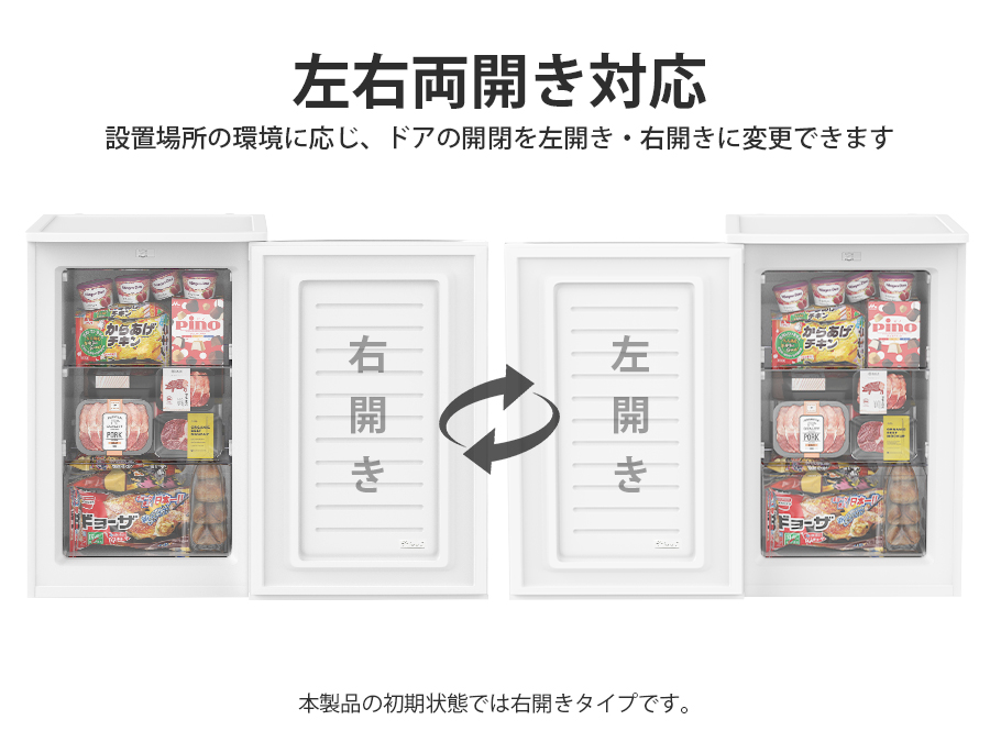 冷凍空調用語辞典 楽天市場】冷凍庫 セカンド冷凍庫 小型 122L ファン式 前開き 右