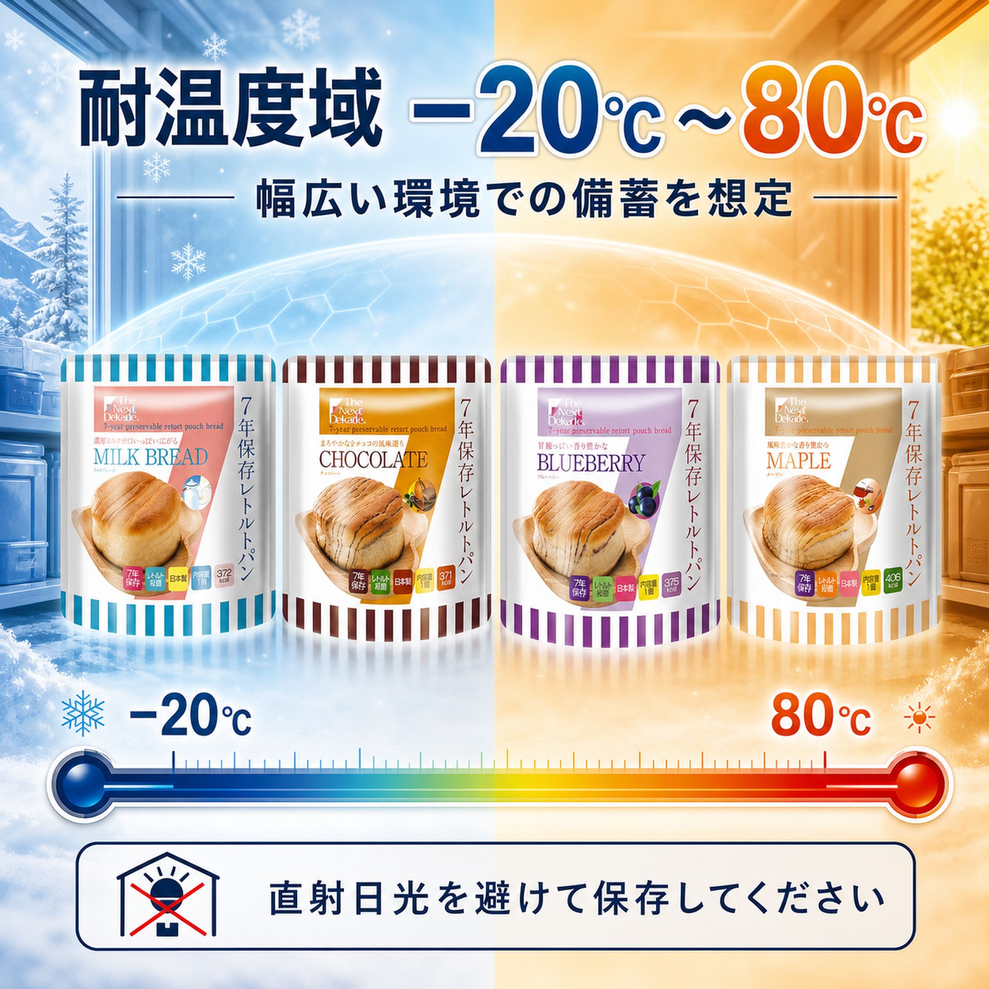 保存食 7年 長期 保存 パン ロングライフ ブレッド 36袋 まとめ買い 水 お湯 調理 不要 そのまま食べられる 非常食 防災 セット | The Next Dekade | 06