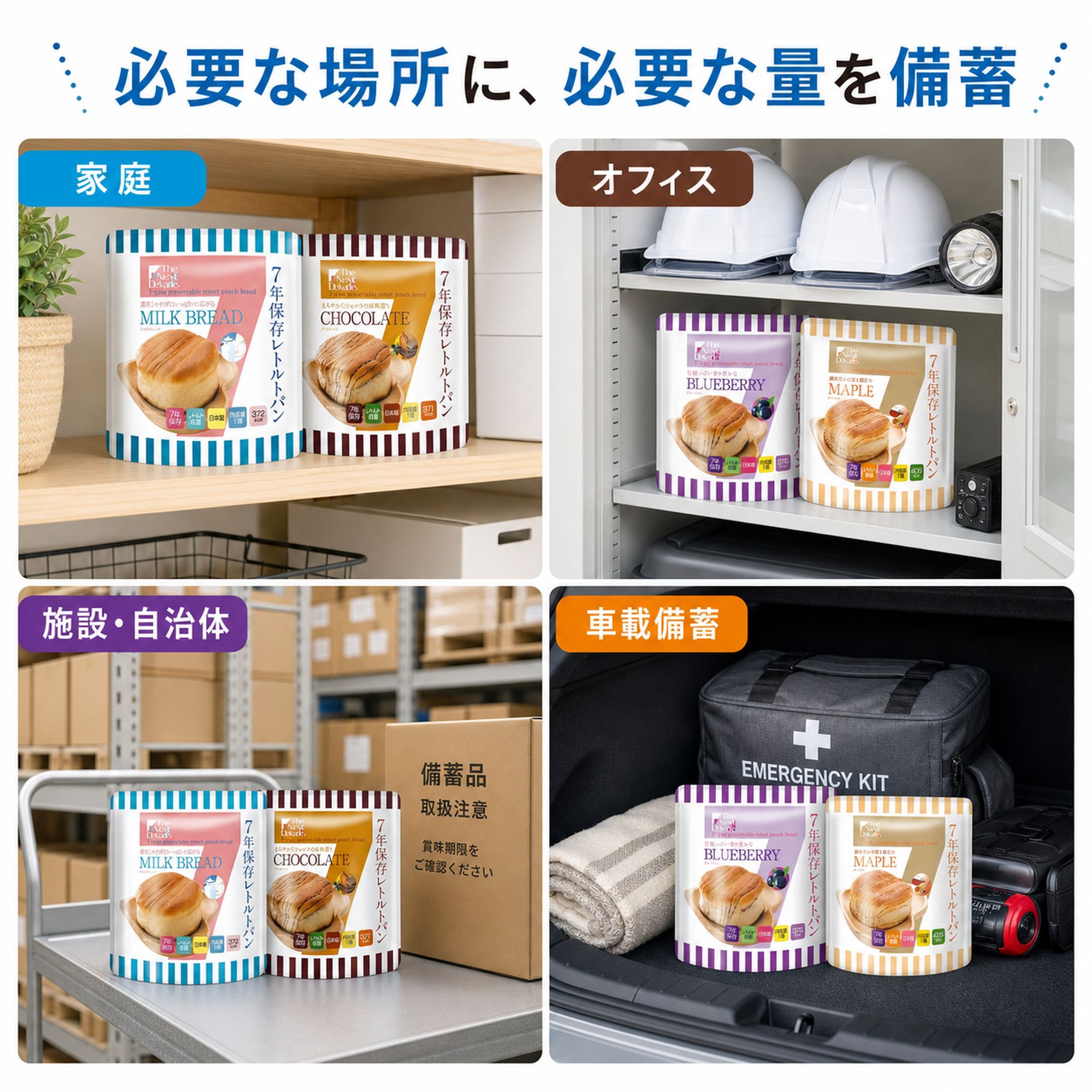 保存食 7年 長期 保存 パン ロングライフ ブレッド 36袋 まとめ買い 水 お湯 調理 不要 そのまま食べられる 非常食 防災 セット | The Next Dekade | 08
