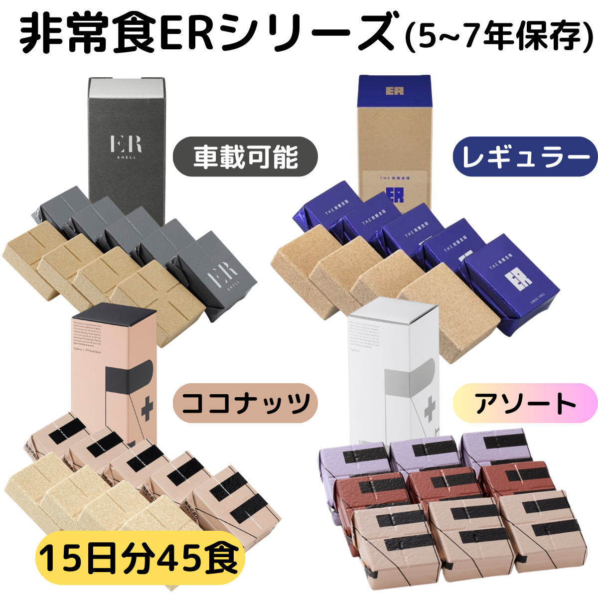 非常食 15日分 セット 5年 7年 保存 アレルギー 対応 ビスケット バー