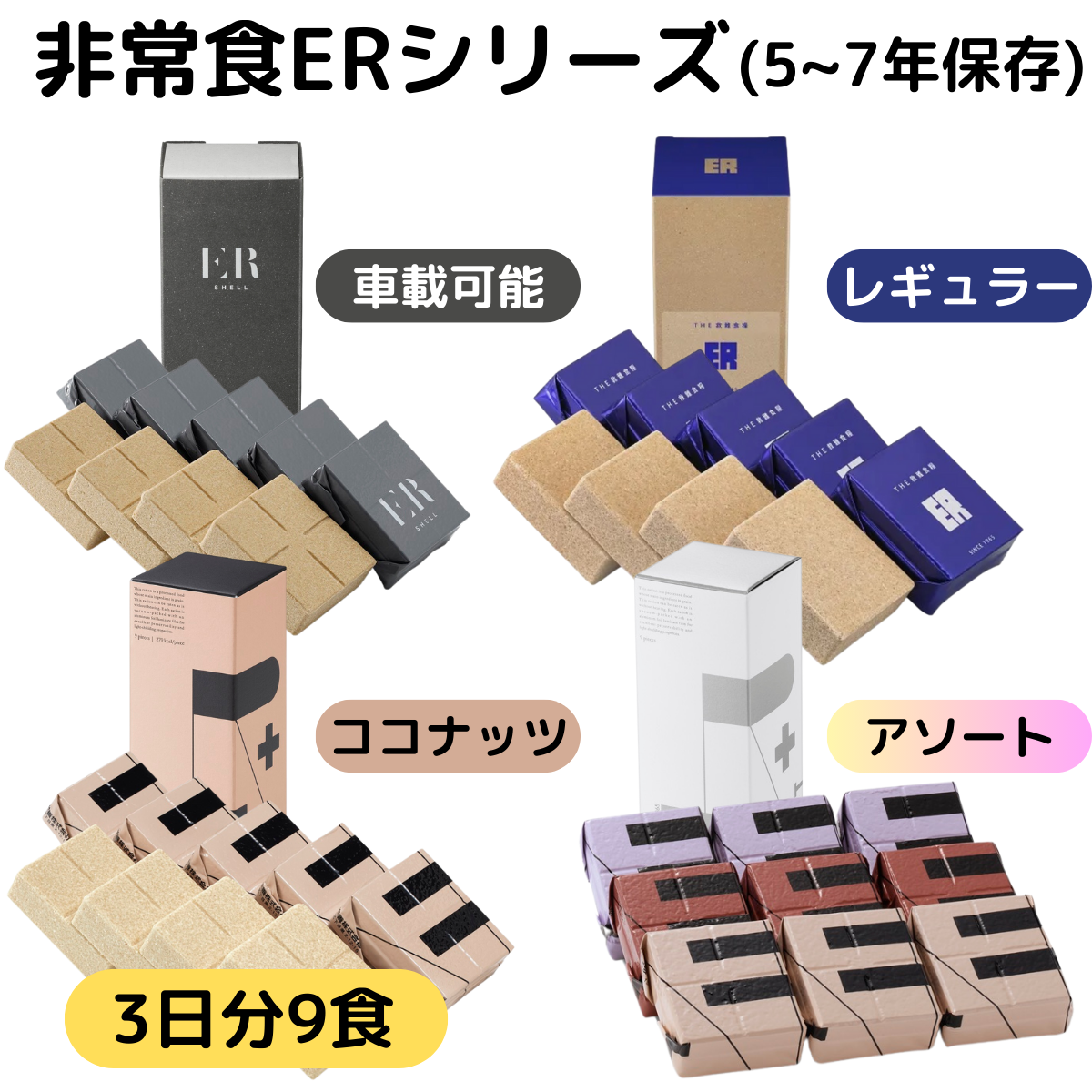 非常食 3日分 セット 5年 7年 保存 アレルギー 対応 ビスケット バー