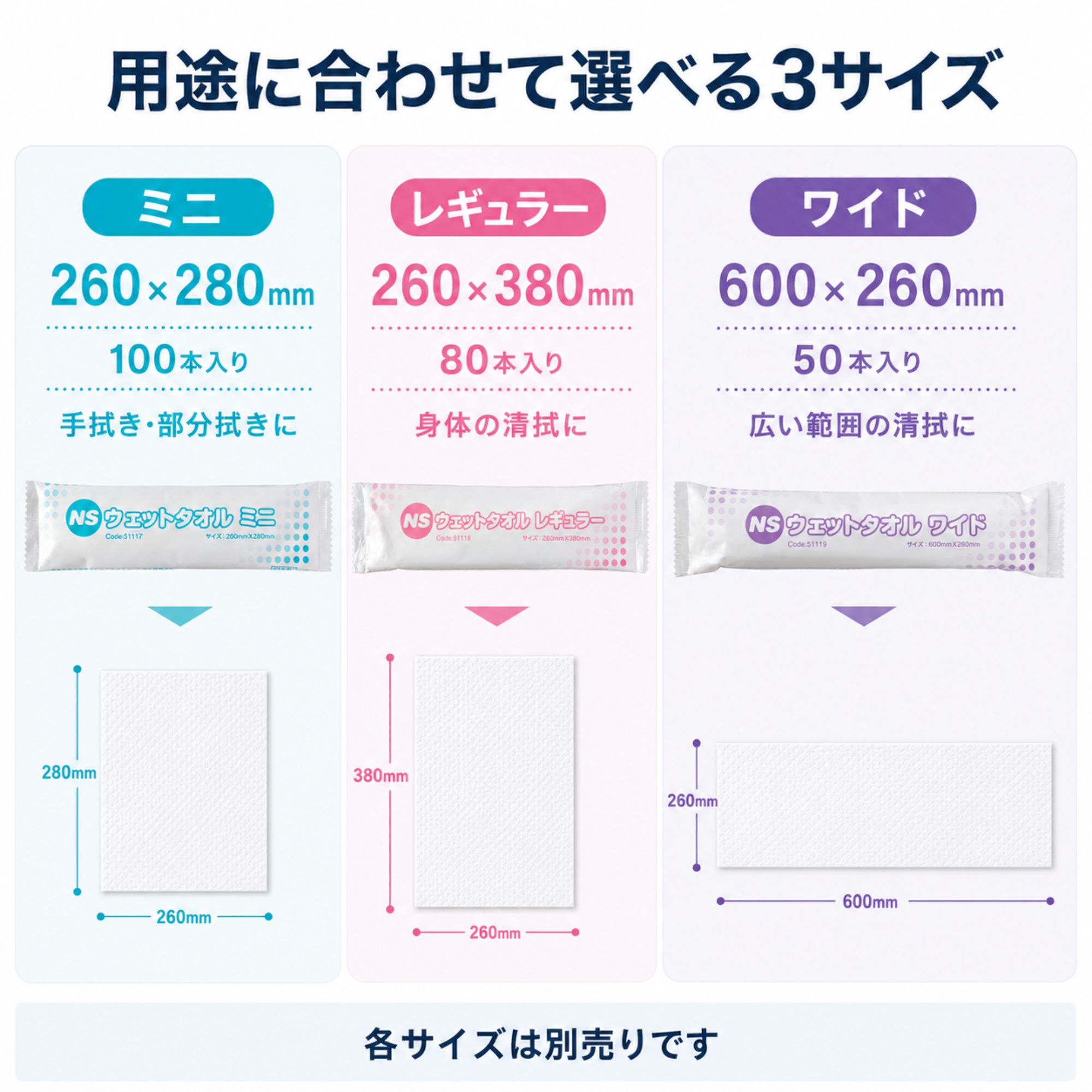 業務用 使い捨て 大判 厚手 ウェットタオル まとめ買い 100本 80本 50本 個包装 ノンアルコール 温冷対応 濡れタオル おしぼり お手拭き からだ拭き 清拭タオル 関連画像2