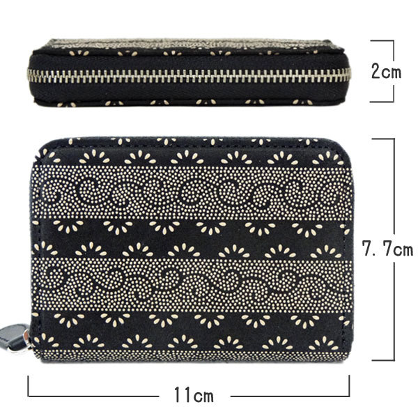 未使用級◎ 極美品◎ 印伝屋 印傳屋 甲州印伝 花唐草模様 小銭入れ有 がま口 楽天市場】甲州印伝 ≪ 印傳屋 ≫ 1011 ファスナー小銭入れ[紺鹿