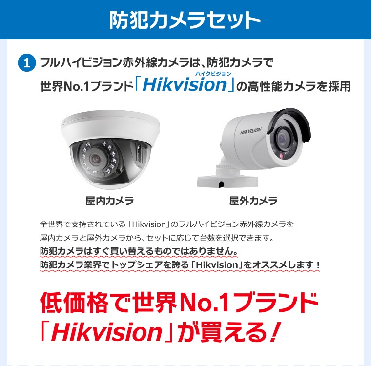 防犯カメラ 屋外 バレット 型 屋内 ドーム型 から 16台 選択 16ch
