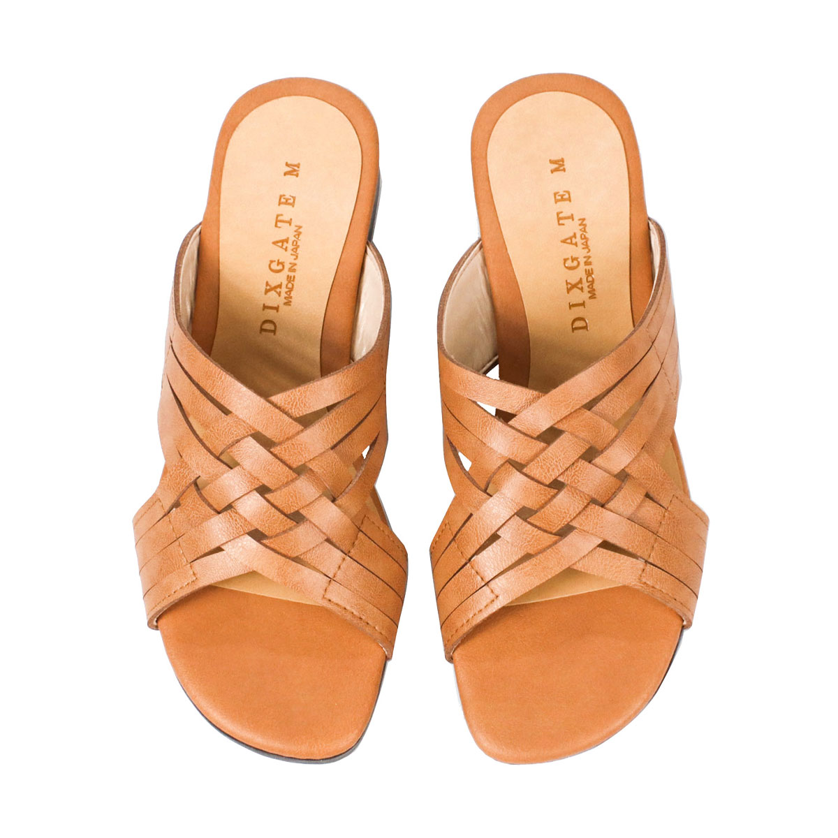 【日本入手困難】Heeled leather sandals サンダル・ミュール サンダル レディース animando エナメル調 ベルト ウェッジ