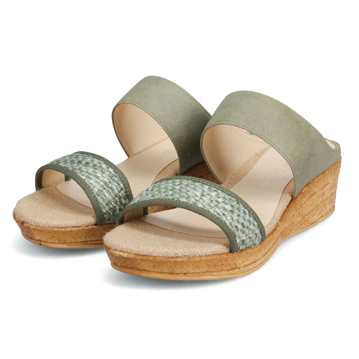 サンダル・ミュール High quality solidi sandal heel (5 cm) サンダル レディース ウェッジソール ミュール 5cmソール