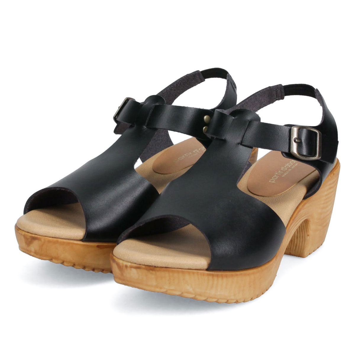期間限定お値引き★indosole ブラック サンダル 26cm サンダル レディース 大きいサイズ 25.5cm 26cm 26.5cm 対応