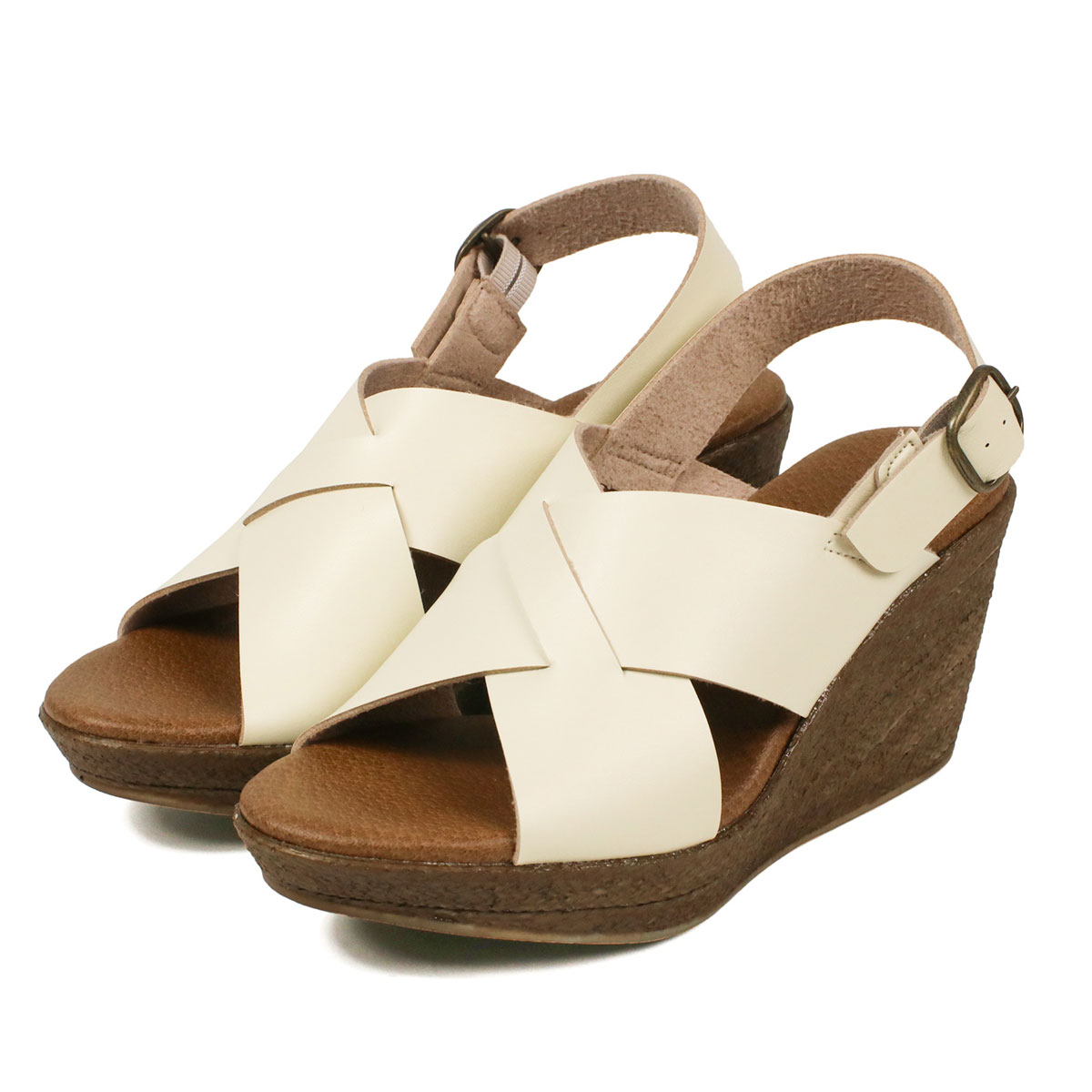 CLARKS ストラップ サンダル ヒール 5cm 厚底 軽量 ウエッジ レディース ストラップ付きサンダル (ウェッジヒール) -Clarks
