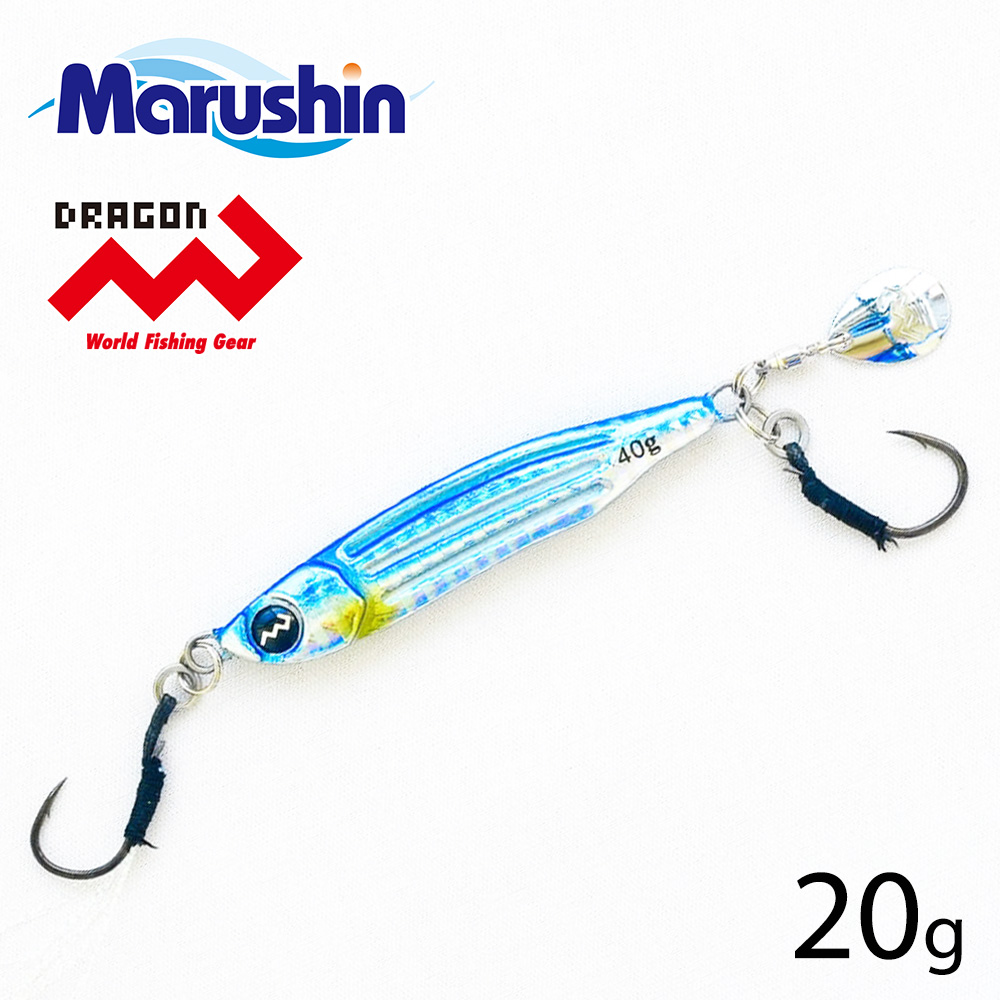 DRAGON（ドラゴン） マルシン 直伝ジグ 海波 ブルー 20g メタルジグ