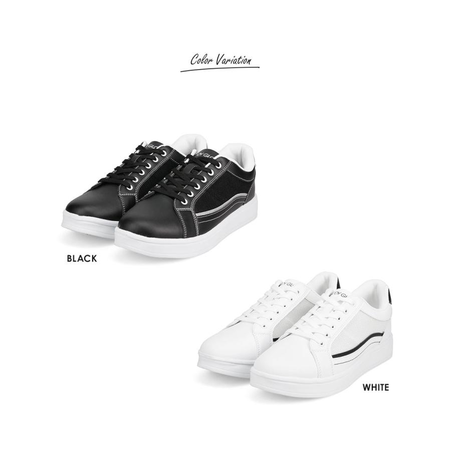 スニーカー メンズ 黒 白 軽量 厚底 シンプル 紐靴 運動靴 通学 ローカット ブラック ホワイト ボディグローブ Body Glove 9002｜s-martceleble｜18