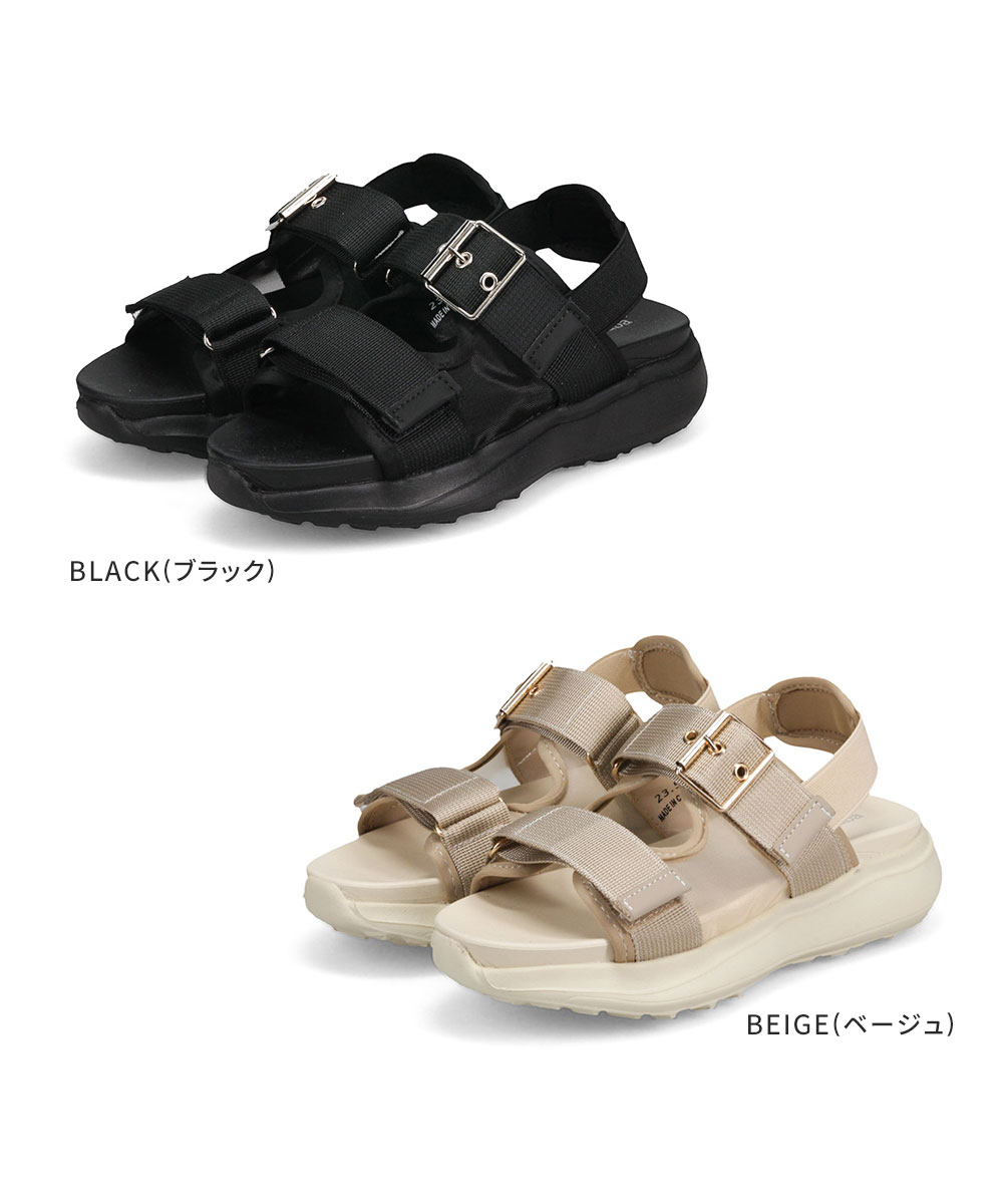 リカバリー サンダル レディース 厚底 ストラップ シューズ 女性用