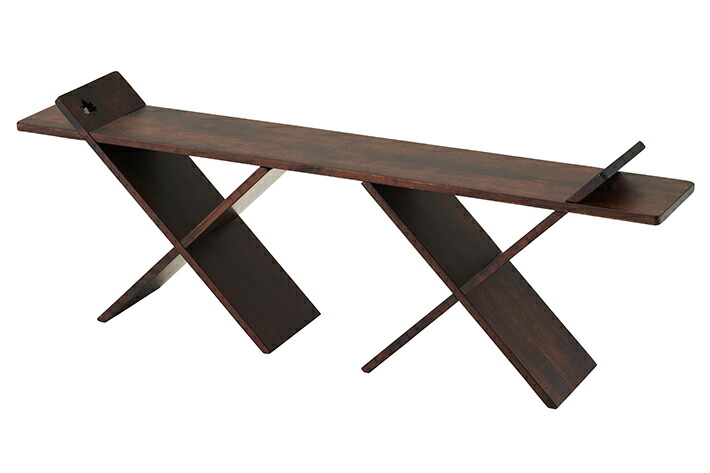 組合わせると棚やテーブルとしても使える！インテリアにもなる組み木のベンチ。