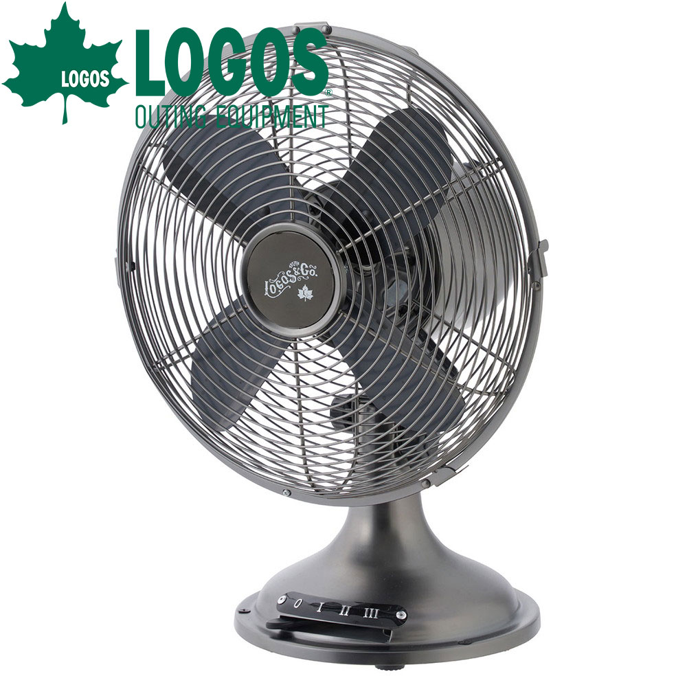 ロゴス LOGOS クラシコスタンド扇風機 AC蓄電 送風 扇風機 ファン 角度調節 首振り 持ち運び可能 3段階 ピクニック レジャー キャンプ アウトドア ひんやり