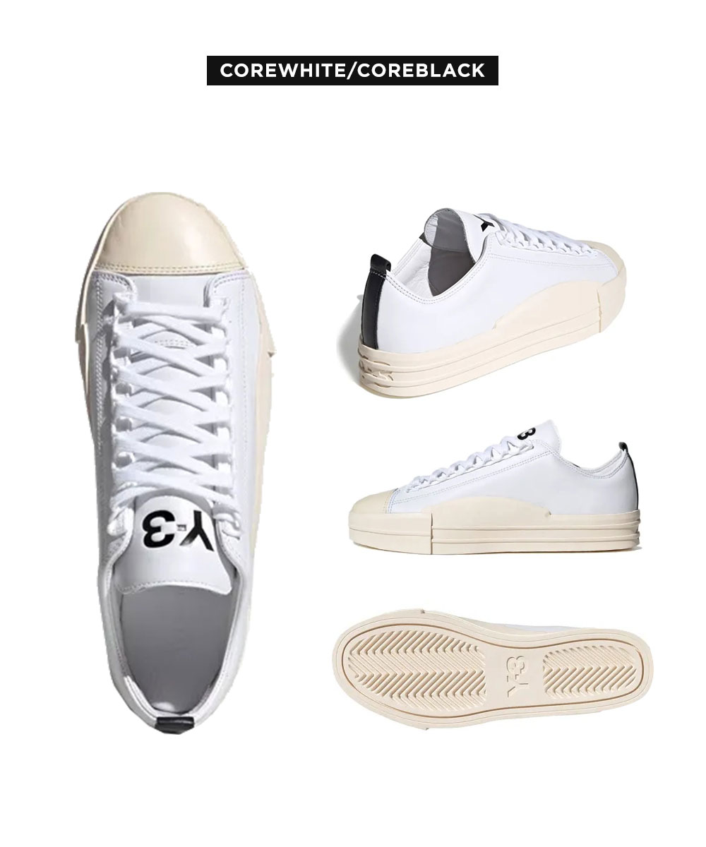Y-3 ワイスリー スニーカー メンズ FX0565 ローカット レザー 白
