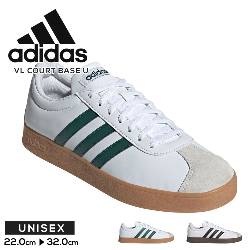 �A�f�B�_�X �X�j�[�J�[ ���[�J�b�g �^���C �V���[�Y VL �R�[�g �x�[�X VL COURT BASE U adidas ID3710 ID3711 ����