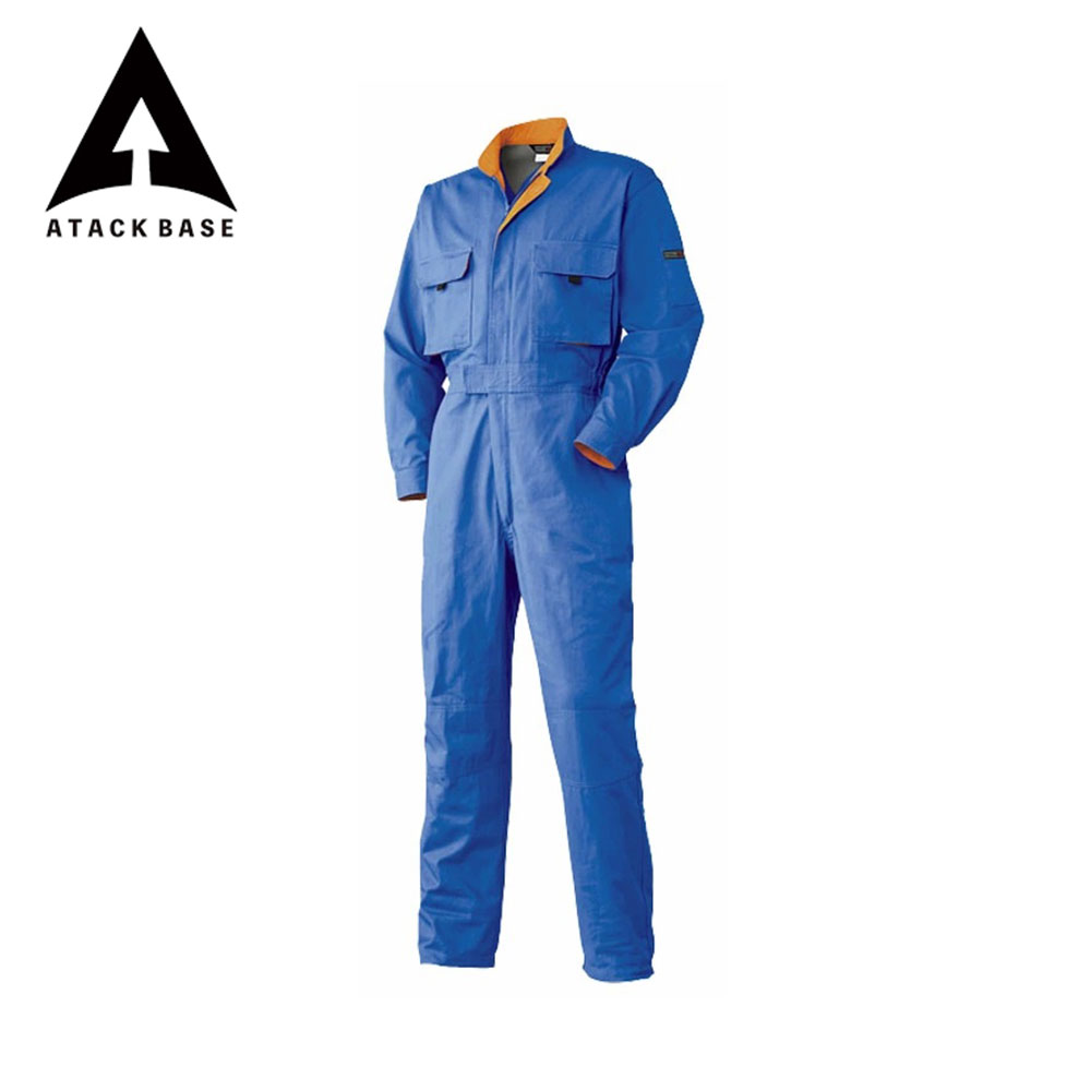 アタックベース 作業着 服 つなぎ ユニセックス 綿100％ ツナギ