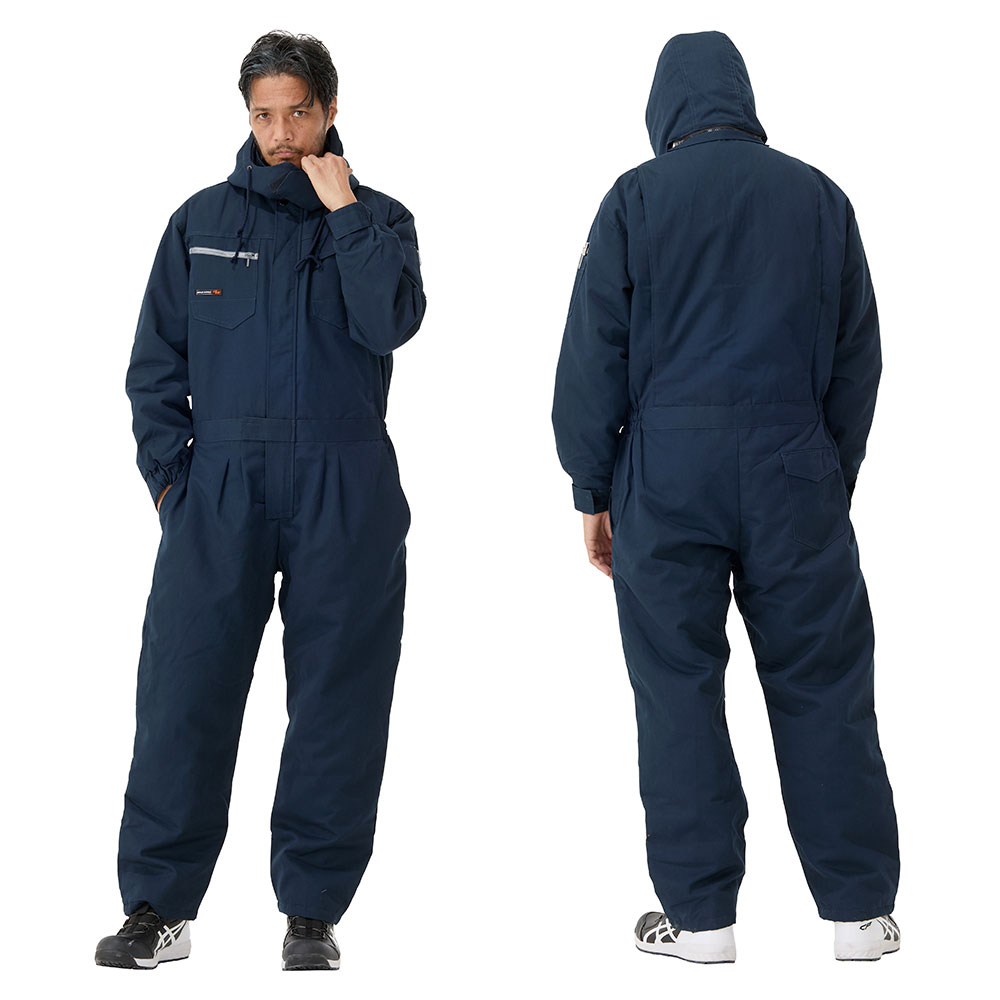 アタックベース 作業服 作業着 防寒 つなぎ オーバーオール メンズ