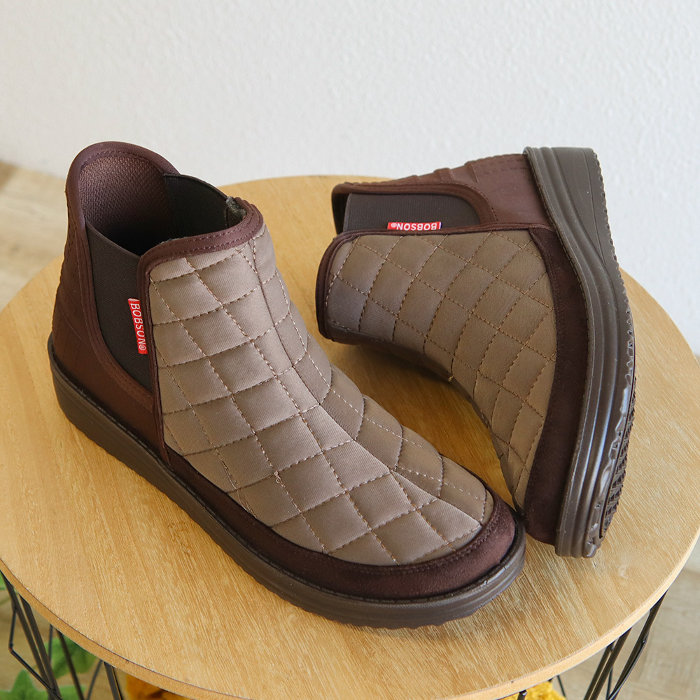 BOBSON（ボブソン） サイド ゴア ブーツ レディース 軽量 蓄熱 歩き