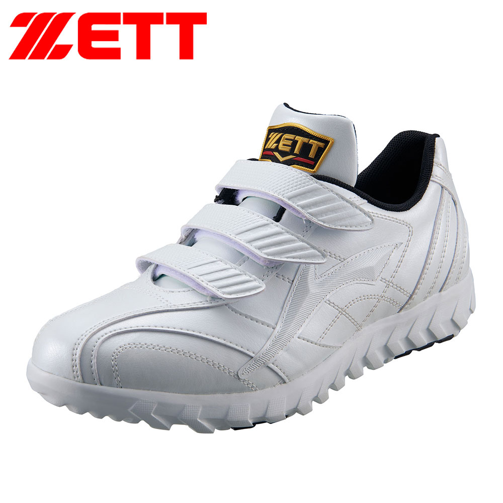 ゼット(ZETT) 野球 トレーニングシューズ 白 マジックテープ 幅広 3e ゼット(ZETT) 野球 トレーニングシューズ 白 マジックテープ 幅広 3e