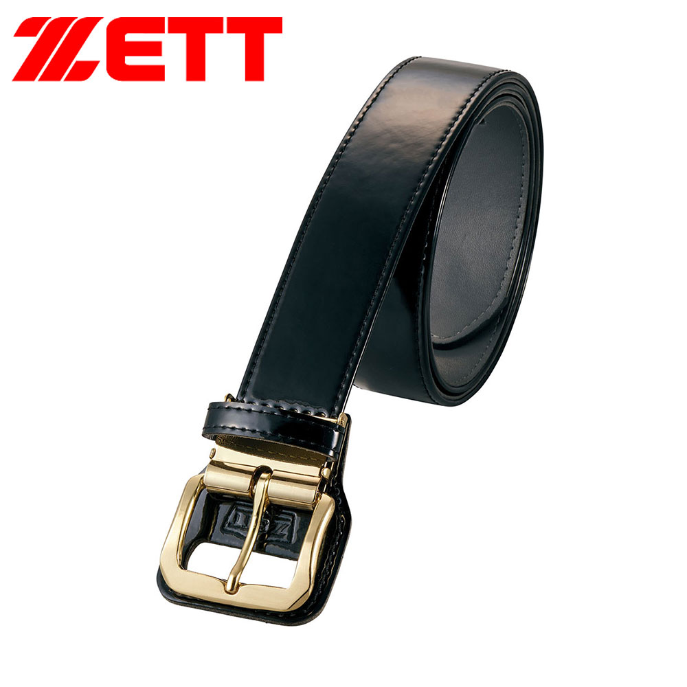 ゼット（ZETT） 野球 ベースボール ベルト エナメル 大人 黒 紺