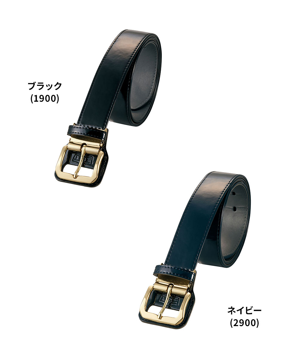 ゼット（ZETT） 野球 ベースボール ベルト エナメル 大人 黒 紺