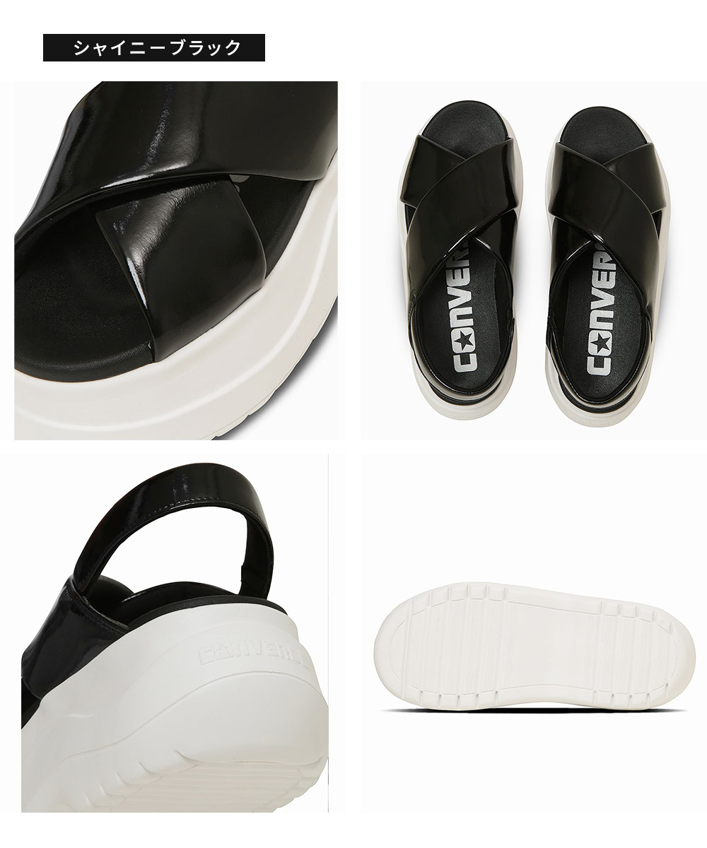 国内配送★CONVERSE★厚底Wサンダル CHEWY PC 約7cm 残りわずか CONVERSE サンダル CHEWY PC / チューイー PC レディース
