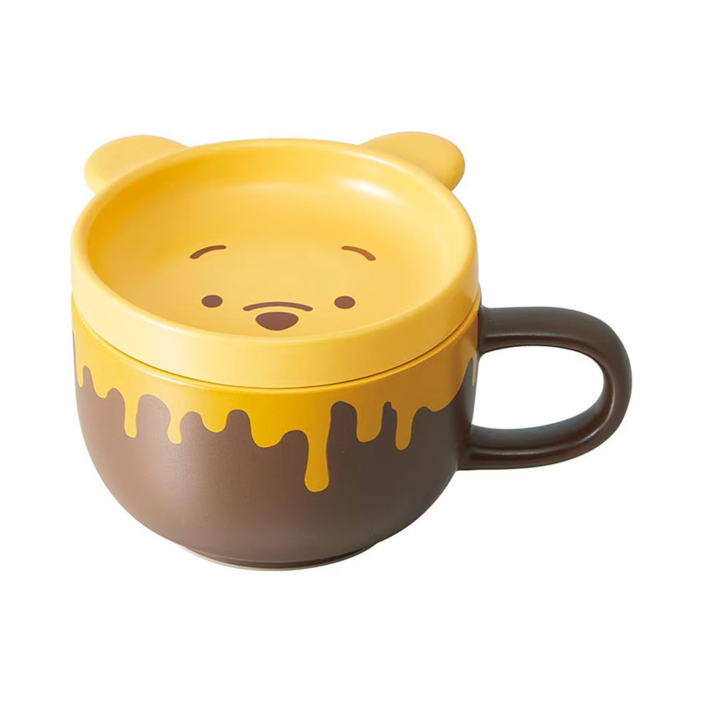 スケーター 陶器製 蓋付き 340ml フタ付 スープ マグカップ 電子レンジ
