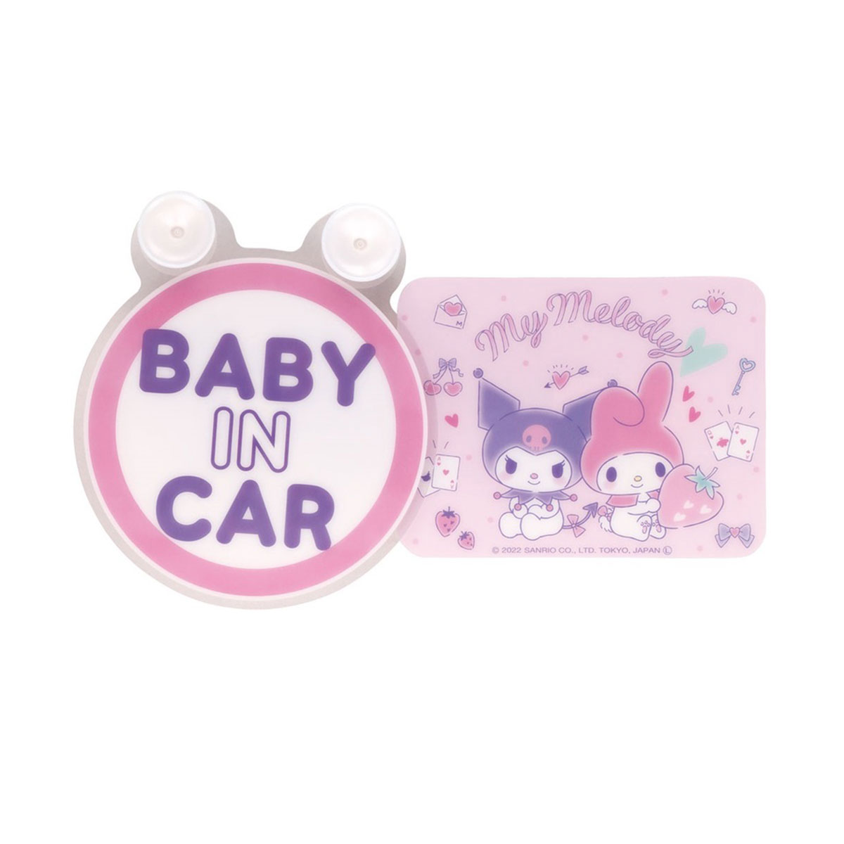 スケーター セーフティサイン スイングステッカー BABY IN CAR 吸盤