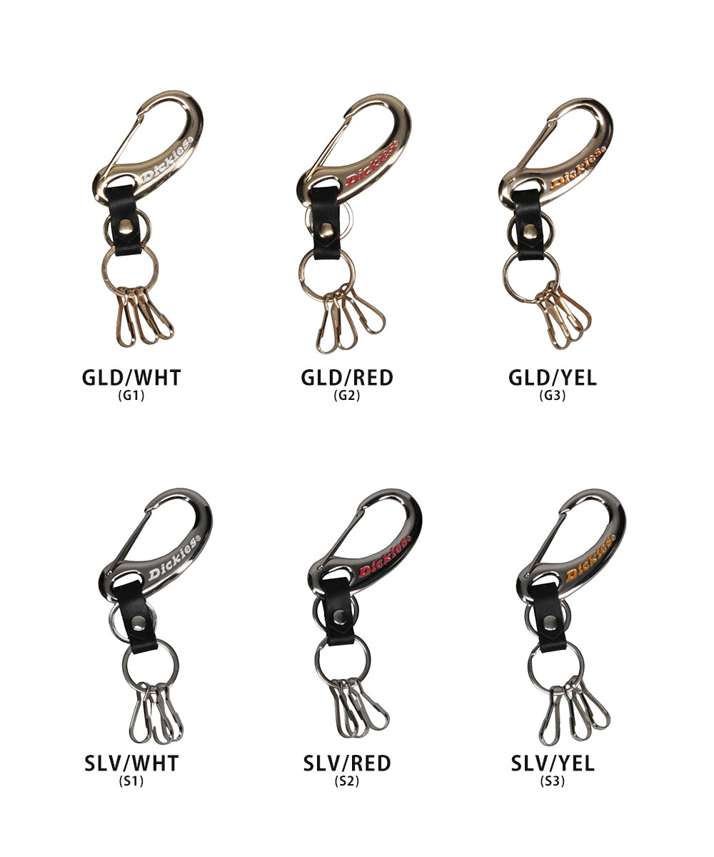 Dickies（ディッキーズ） キーリング カラビナ 本革 メンズ レディース