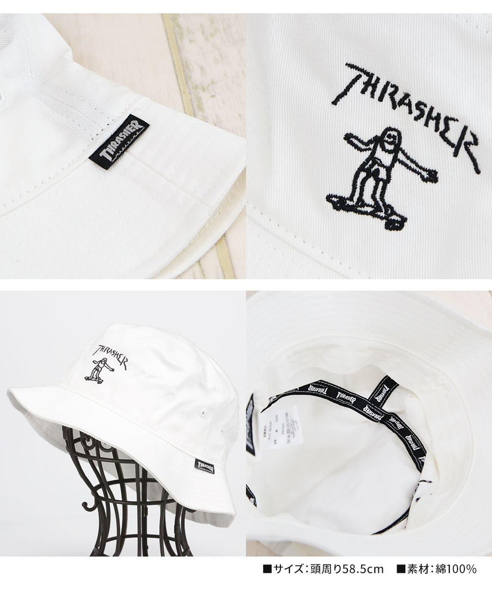 THRASHER（スラッシャー） 帽子 メンズ ハット ブランド バケット