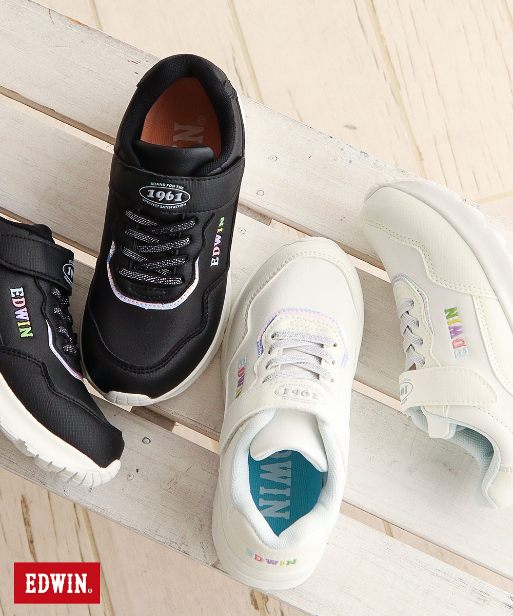 EDWIN（エドウィン） 子供 靴 スニーカー キッズ 女の子 ローカット